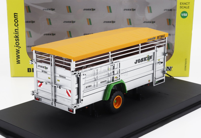 Universal hobbies Joskin Betimax Rds7500 Trailer Livestock Transporter - Carrello Trasporto Animali 1:32 Silver