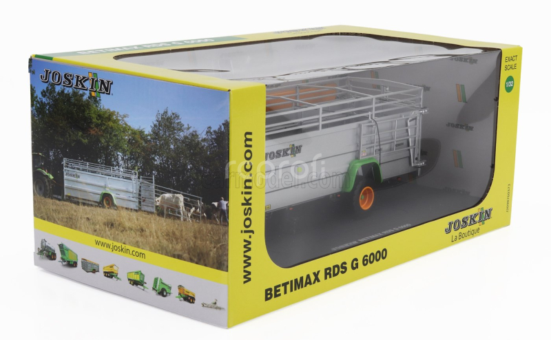 Universal hobbies Joskin Betimax Rds7500 Trailer Livestock Transporter - Carrello Trasporto Animali 1:32 Silver