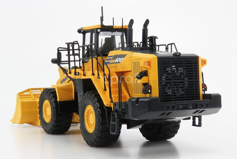 Universal hobbies Komatsu Wa600 Ruspa Gommata - Scraper Tractor 1:50 Žlutá Černá