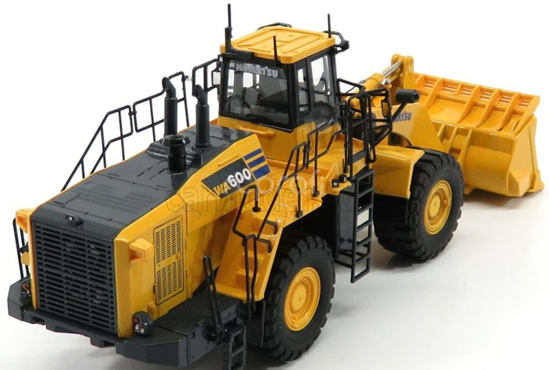 Universal hobbies Komatsu Wa600 Ruspa Gommata - Scraper Tractor 1:50 Žlutá Černá