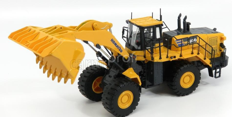 Universal hobbies Komatsu Wa600 Ruspa Gommata - Scraper Tractor 1:50 Žlutá Černá