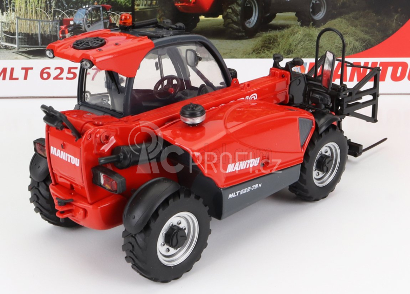 Universal hobbies Manitou Mlt 625-75h Telescopic Tractor - Elevatore 1:32 Červená Stříbrná