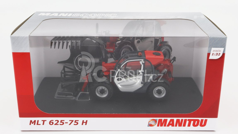 Universal hobbies Manitou Mlt 625-75h Telescopic Tractor - Elevatore 1:32 Červená Stříbrná