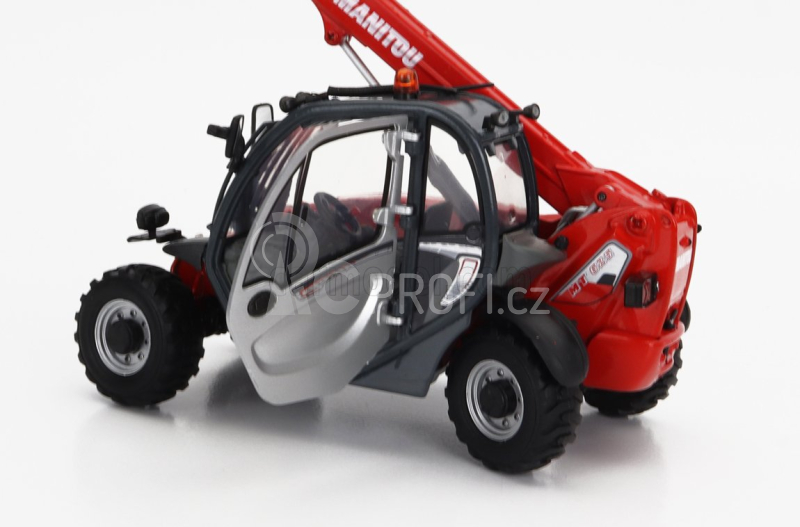 Universal hobbies Manitou Mt625t Comfort Telescopic Tractor - Elevatore 1:32 Červená Stříbrná