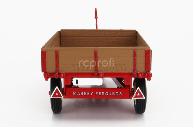 Universal hobbies Massey ferguson Mf 3ton Trailer  - Tipping Bed With Drop Sides 1:32 Red Wood
