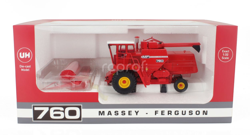 Universal hobbies Massey ferguson Mf760 Mietitrebbia Gommata Harvester 2010 1:32 Red