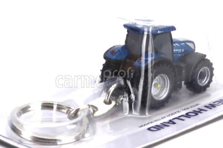 Universal hobbies New holland Portachiavi - Keyring T7.300 Tractor 2020 - Cm. 4.0 1:87 Modrá Černá Stříbrná