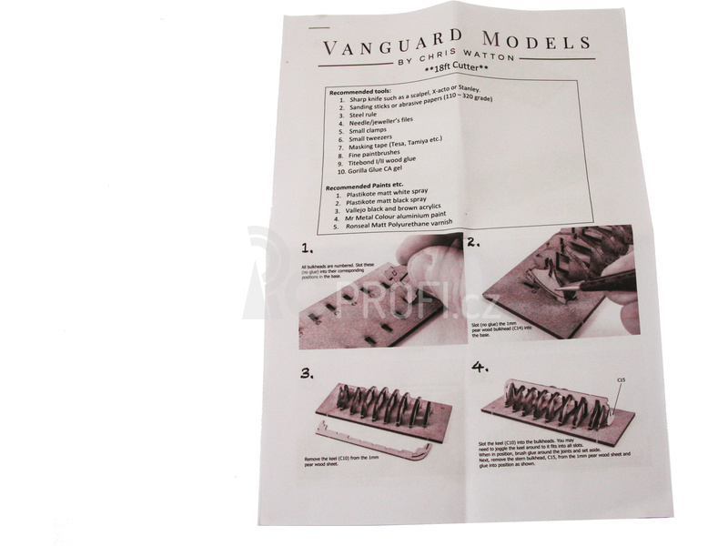 Vanguard Models Kutter člun 18