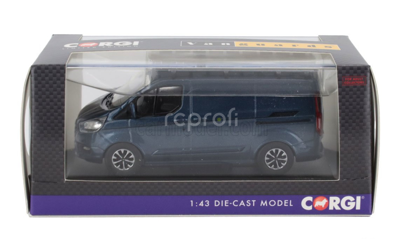 Vanguards Ford england Transit Custom Van 2018 1:43 Blue Met
