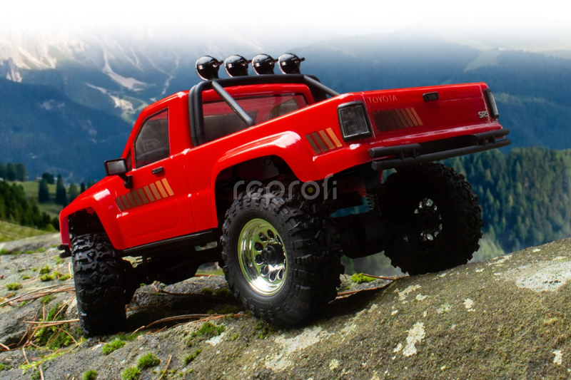 RC auto Venture18 1985 Toyota Hilux SR5, červená