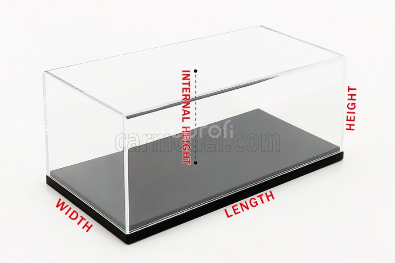Vetrina display box Vetrina display box Box For 1/18 Base In Plastica Bianca - Plastic Base White - Lungh.length Cm 33.5 X Largh.width Cm 17.3 X Alt.height Cm 13.0 (altezza Interna Interior Height Cm 11.0) 1:18 Plastový Displej - Bílý
