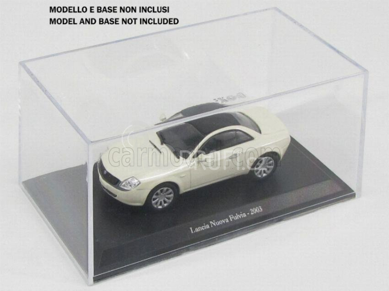 Vetrina display box Vetrina display box Box For Edicola ( Base Not Included ) Lungh.cm 14.1 X Largh.cm 8.2 X Alt.cm 6.7 (altezza Interna Cm 6.6) For Base Type Lancia Collection - Abarth Collection - Mille Miglia Collection And Other.. 1:43 Plastový Displej