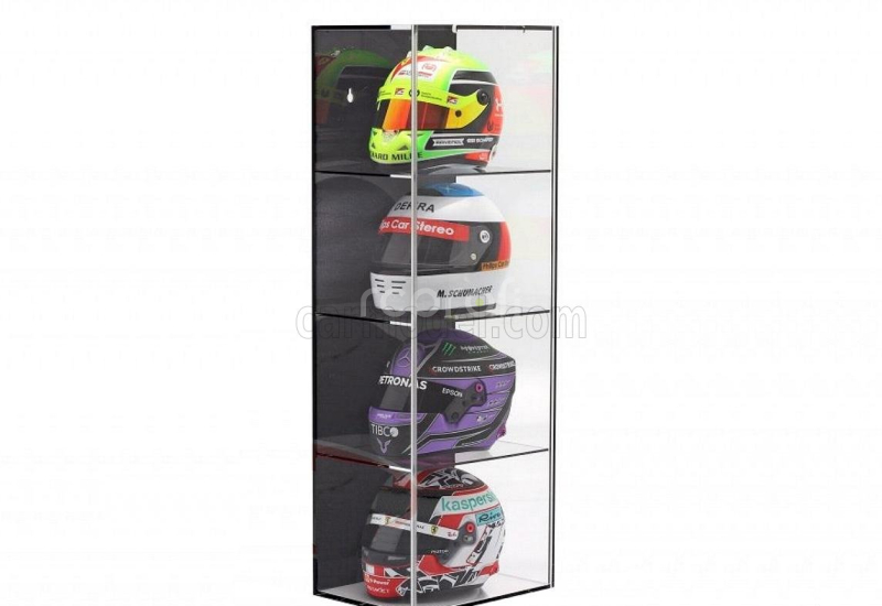 Vetrina display box Vetrina display box Hight Quality Showcase For Up To 4 Helmets 1/2 Lungh.length Cm 21 X Largh.width Cm 15.5 X Alt.height Cm 60.5 1:2 Černá Zadní Strana