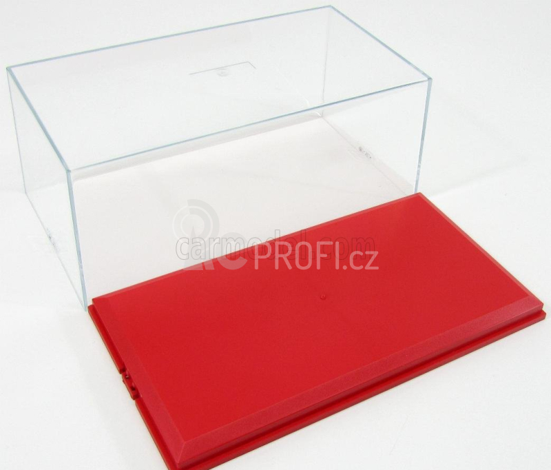 Vetrina display box Vetrina display box Red Base - Base Rossa - Lungh.lenght Cm 23.6 X Largh.width Cm 12.5 X Alt.height Cm 10 (altezza Interna Cm 8.1) 1:24 Plastový Displej