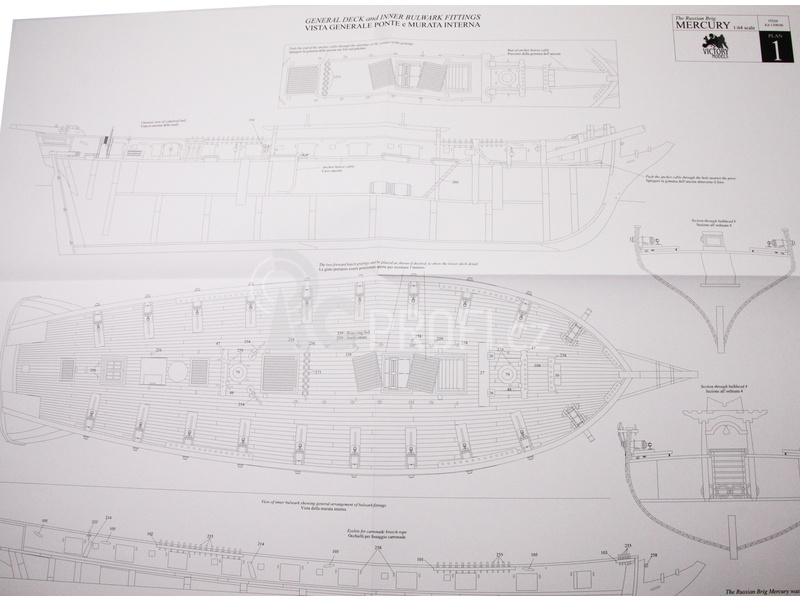 VICTORY MODELS ruská briga 1819 1:64 kit