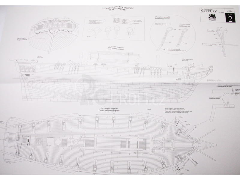VICTORY MODELS ruská briga 1819 1:64 kit