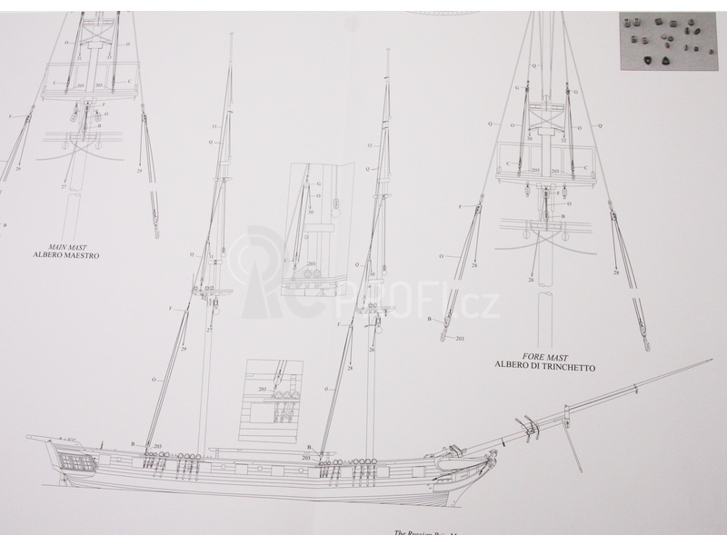 VICTORY MODELS ruská briga 1819 1:64 kit