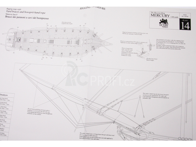 VICTORY MODELS ruská briga 1819 1:64 kit