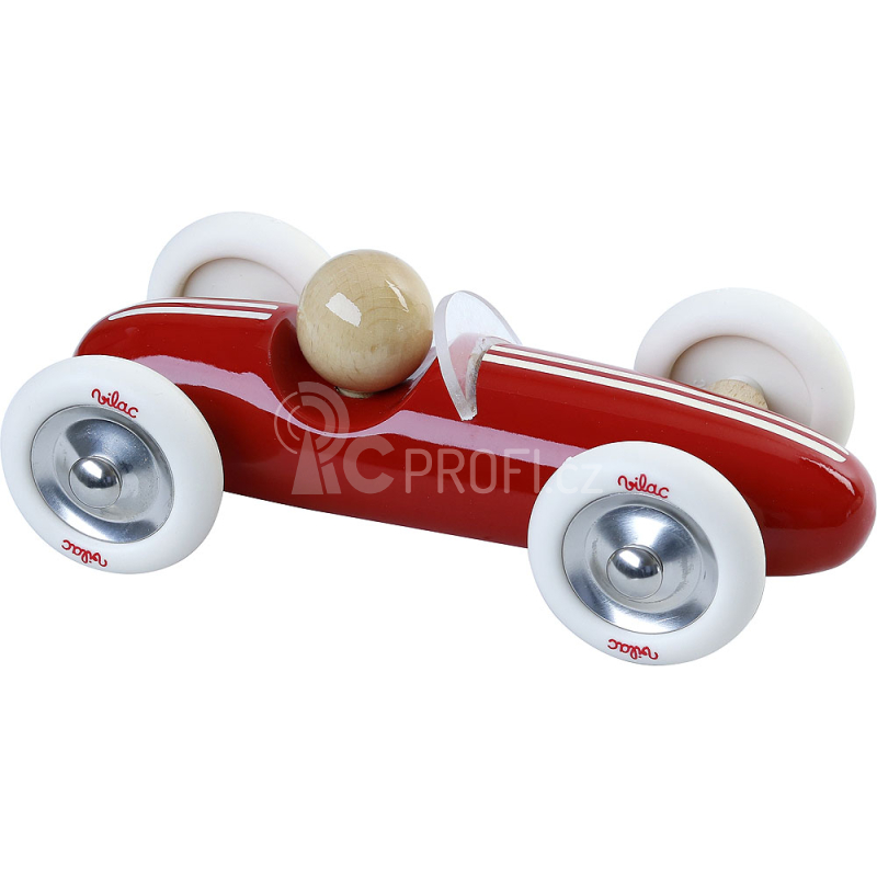 Vilac Dřevěné auto velké Grand prix vintage červené