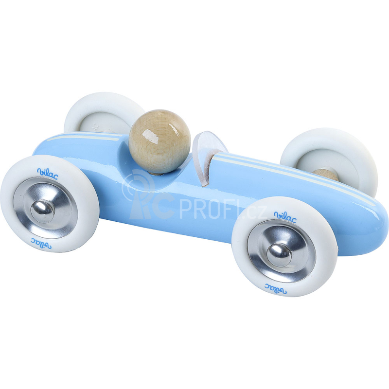 Vilac Dřevěné auto velké Grand prix vintage světle modré