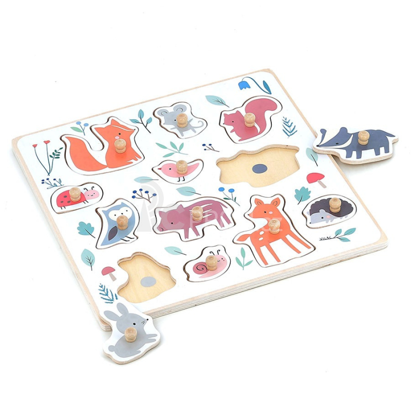 Vilac Lesní zvířátka puzzle s úchytem od Sarah Betz