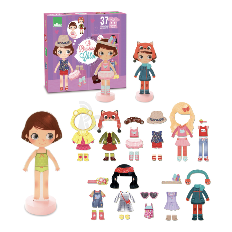 Vilac Magnetické oblékací puzzle Chloe - poškozený obal