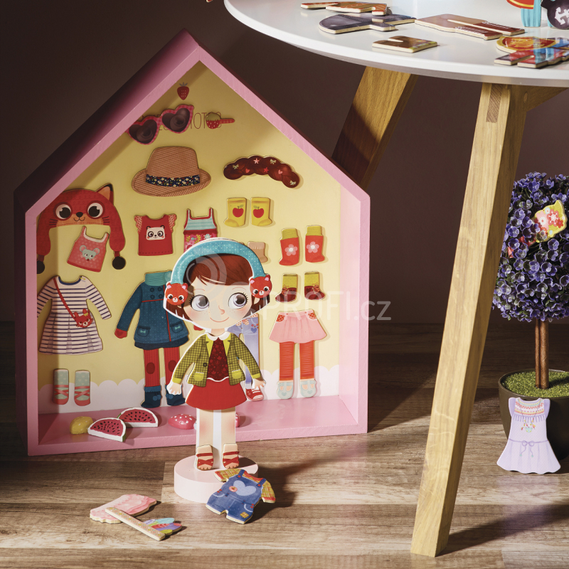 Vilac Magnetické oblékací puzzle Chloe - poškozený obal