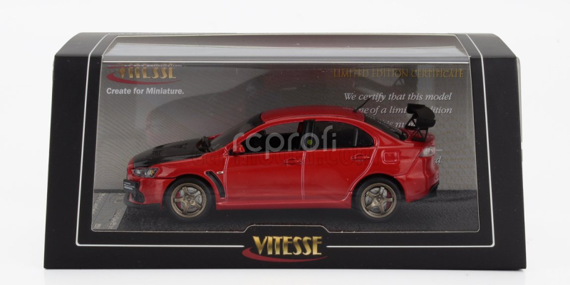 Vitesse Mitsubishi Lancer Evolution X 2008 1:43 Red Met Black