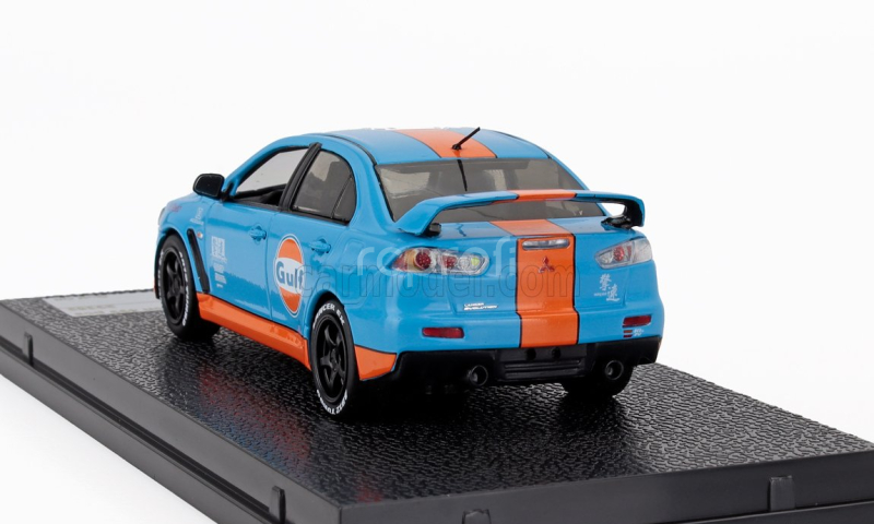 Vitesse Mitsubishi Lancer Evolution X Gulf Livery 2008 1:43 Světle Modrá Oranžová