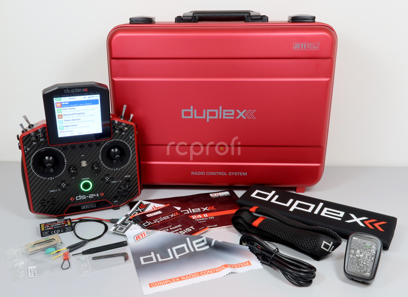 Vysílač Duplex DS-24II Carbon Line rubínová lakovaná