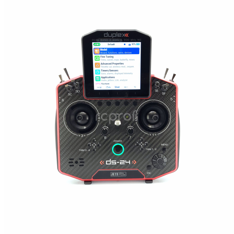 Vysílač Duplex DS-24II Carbon Line rubínová lakovaná