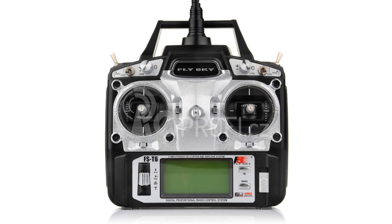 Vysílač + přijímač FLYSKY FS-T6 2,4Ghz