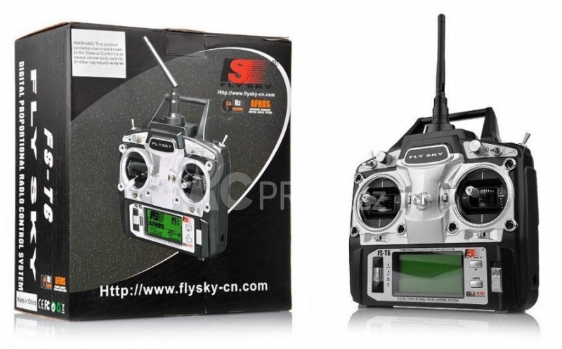 Vysílač + přijímač FLYSKY FS-T6 2,4Ghz