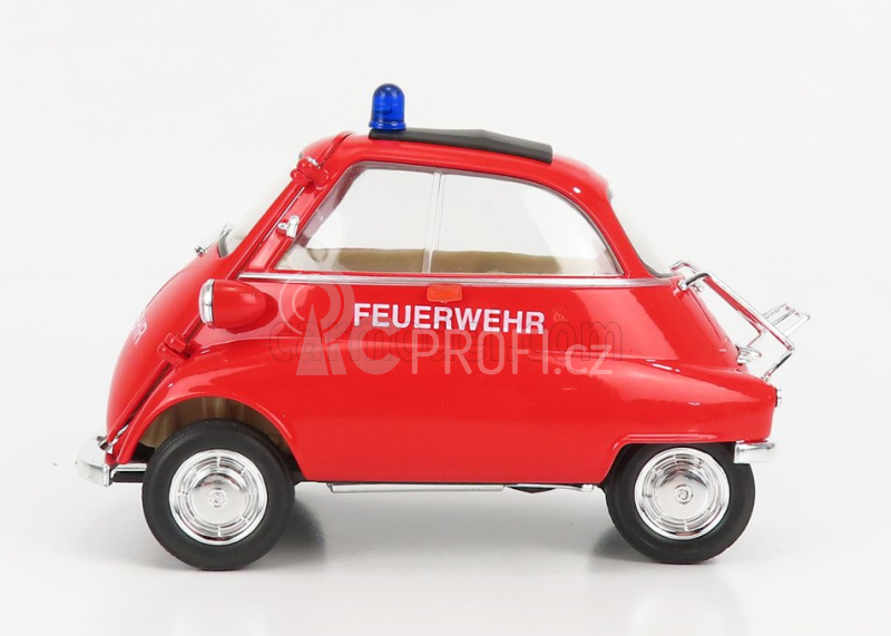 Welly BMW Isetta Feuerwehr 1955 1:18 Červená Černá