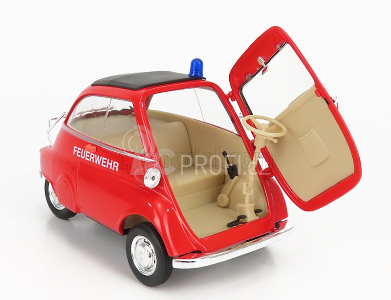 Welly BMW Isetta Feuerwehr 1955 1:18 Červená Černá