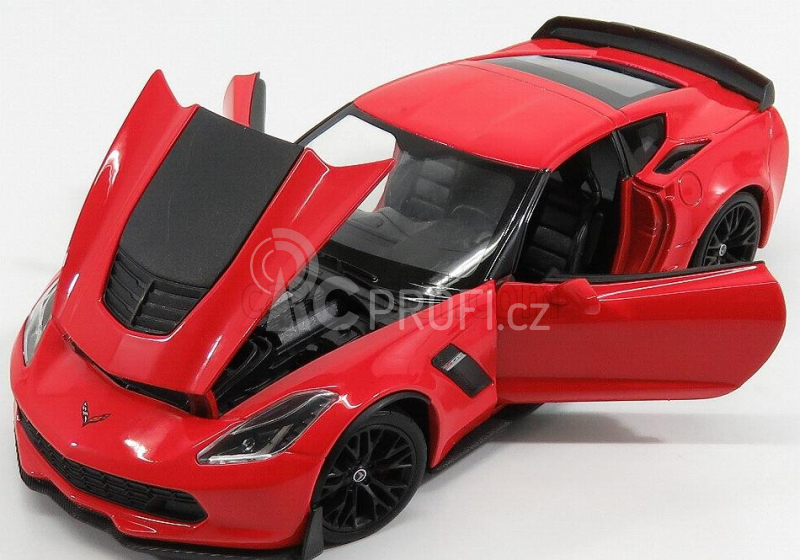 Welly Chevrolet Corvette Z06 Coupe 2017 1:24 Red