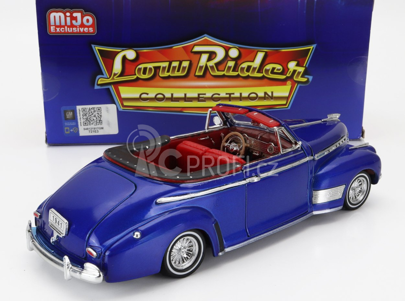 Welly Chevrolet Special De Luxe Cabriolet Open Low Rider 1941 1:24 Blue Met