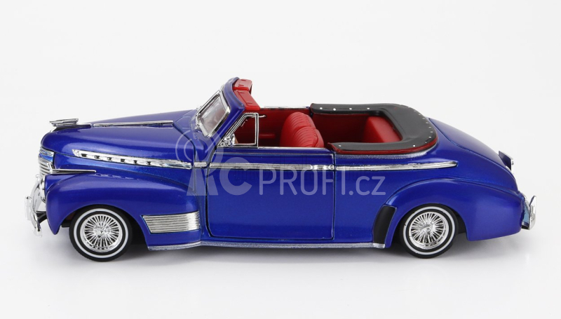 Welly Chevrolet Special De Luxe Cabriolet Open Low Rider 1941 1:24 Blue Met