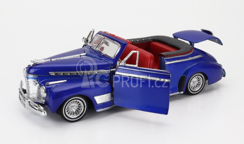 Welly Chevrolet Special De Luxe Cabriolet Open Low Rider 1941 1:24 Blue Met