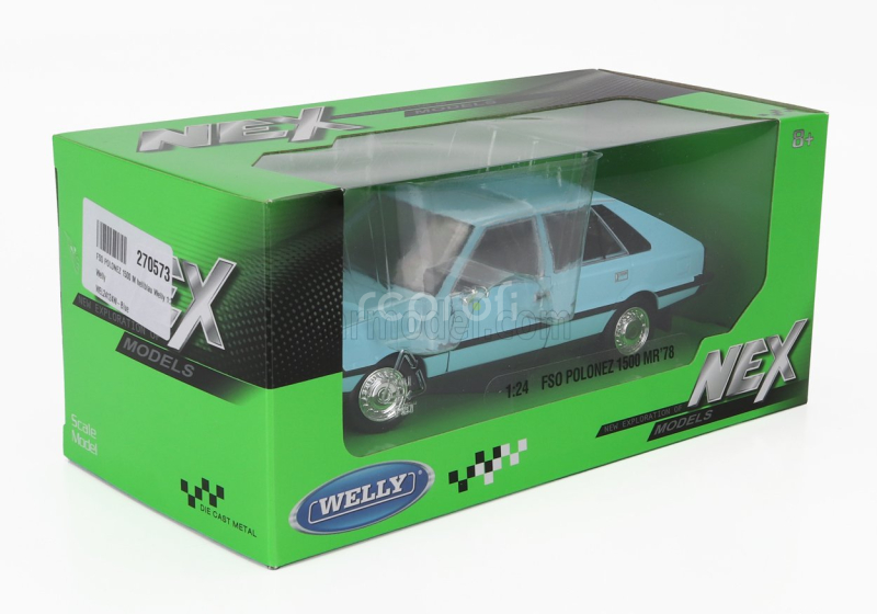 Welly FSO Polonez 1500m 1978 1:24 Světle Modrá