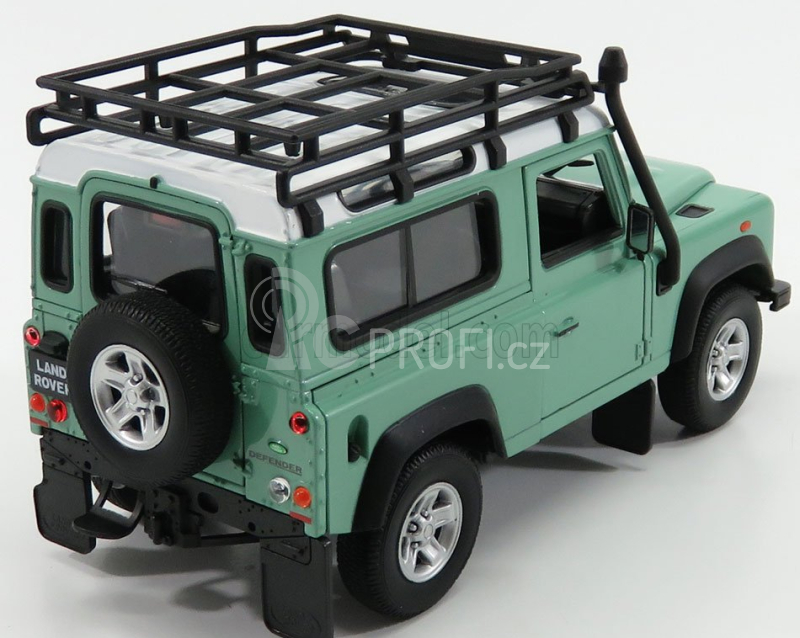 Welly Land rover Land Defender 90 1984 1:24 Světle Zelená Bílá