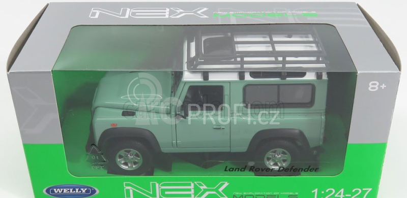 Welly Land rover Land Defender 90 1984 1:24 Světle Zelená Bílá