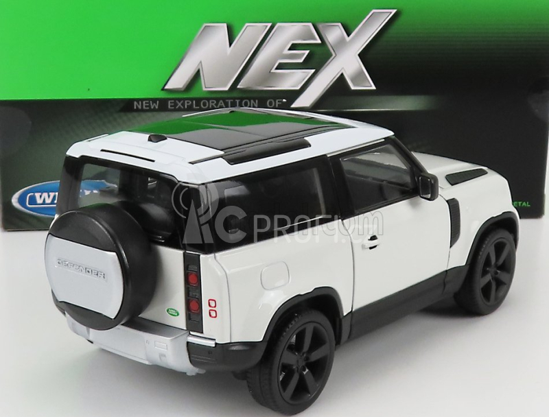 Welly Land rover New Defender 90 2020 1:26 Bílá Černá