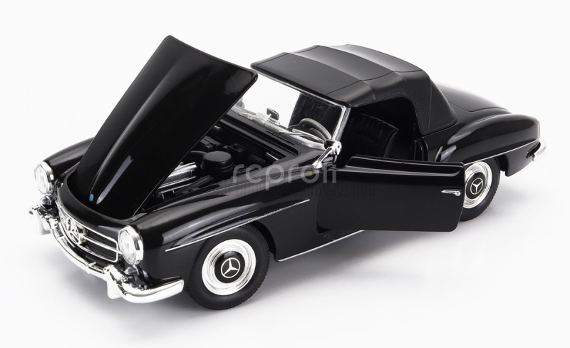 Welly Mercedes benz 190sl Cabriolet Closed 1955 1:24 Black