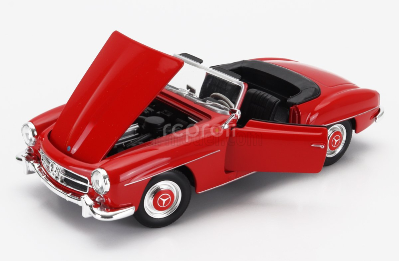 Welly Mercedes benz 190sl Cabriolet Open 1955 1:24 Red