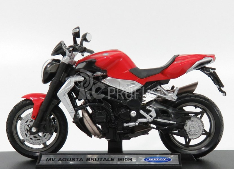 Welly Mv agusta Brutale 990r 2012 1:18 Červená Černá