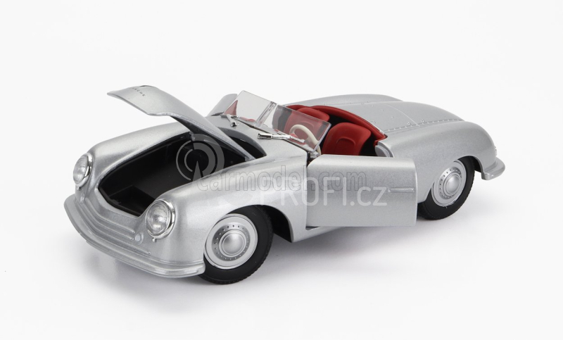 Welly Porsche 356 Roadster Spider Cabriolet Open 1948 1:24 Silver