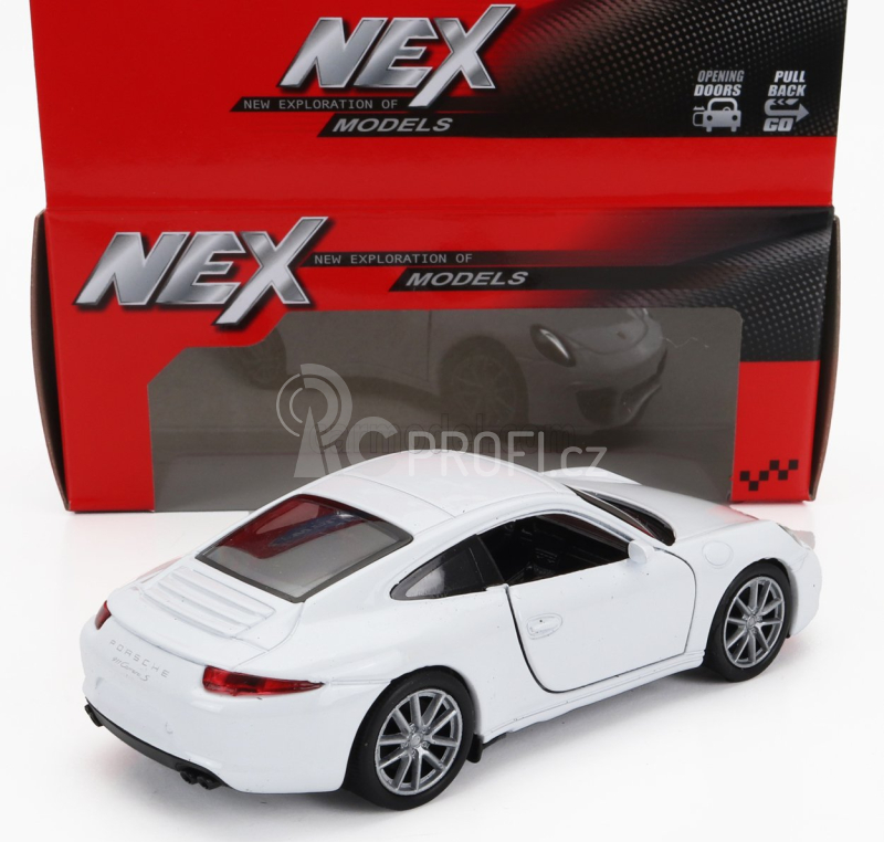 Welly Porsche 911 991 Coupe 2014 1:34 Bílá