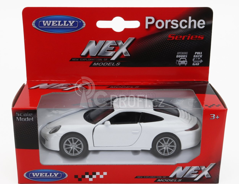 Welly Porsche 911 991 Coupe 2014 1:34 Bílá