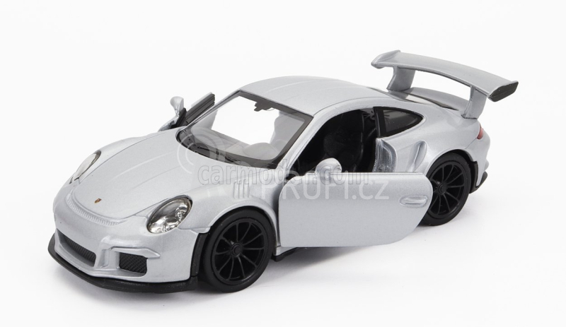 Welly Porsche 911 991 Gt3 Rs Coupe 2014 1:34 Silver
